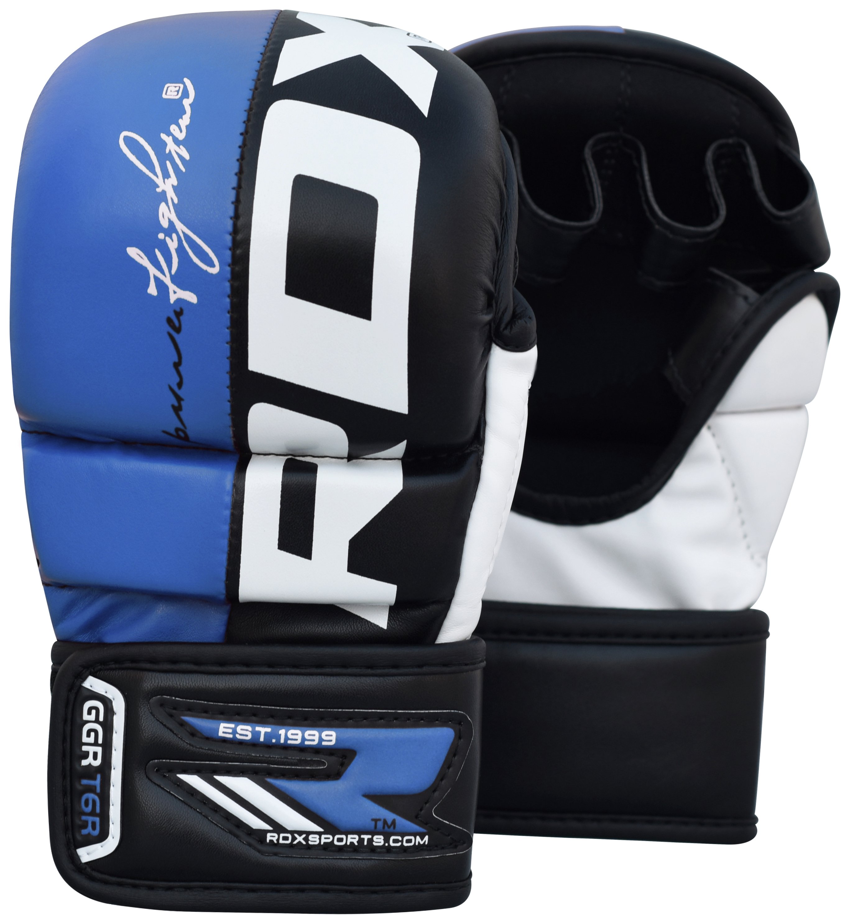 RDX Medium to Large Mixed Martial Arts Training Gloves -Blue Review