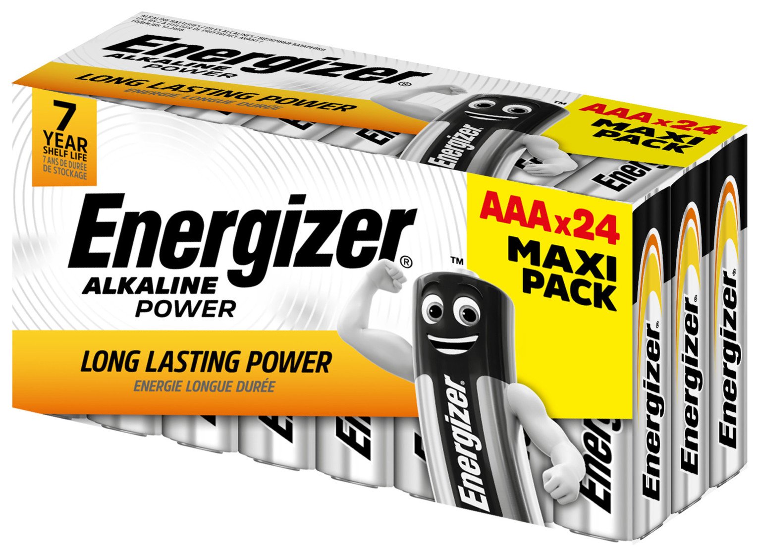 Energizer Alkaline Power AAA Batteries - Pack of 24