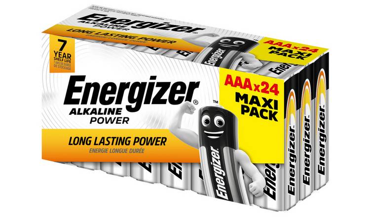 Energizer Alkaline Power AAA Batteries - Pack of 24