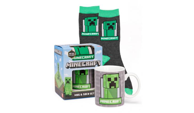 Minecraft Kids Boys Mug and Sock Gift Set - Green