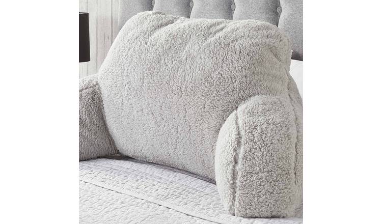 OHS Teddy Fleece Cuddle Cushion - Silver