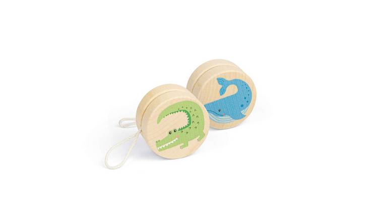 Bigjigs Toys  Wildlife Yo-Yos - Whale and Crocodile - 3 Years +