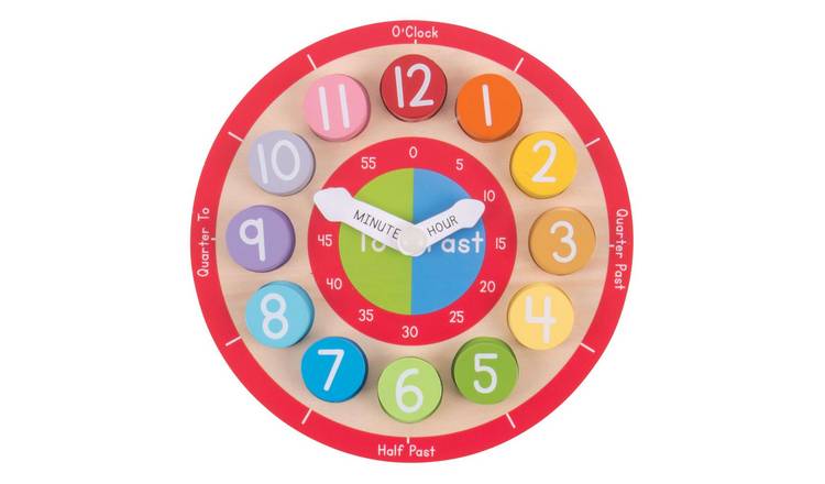 Bigjigs Toys Teaching Clock - 18 Months +