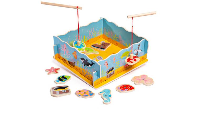 Bigjigs Toys Magnetic Fishing Game with Base - 18 Months +