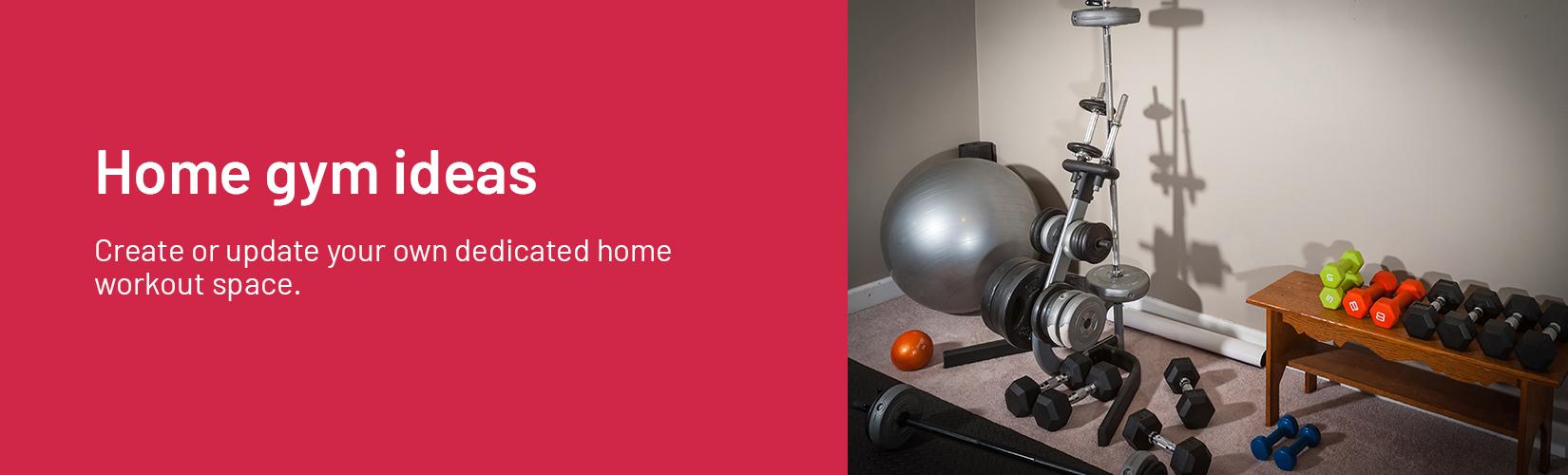 Home gym ideas. Create or update your own dedicated home workout space.