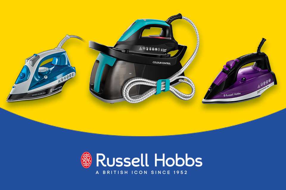 Russell Hobbs irons. Prices from only £25.