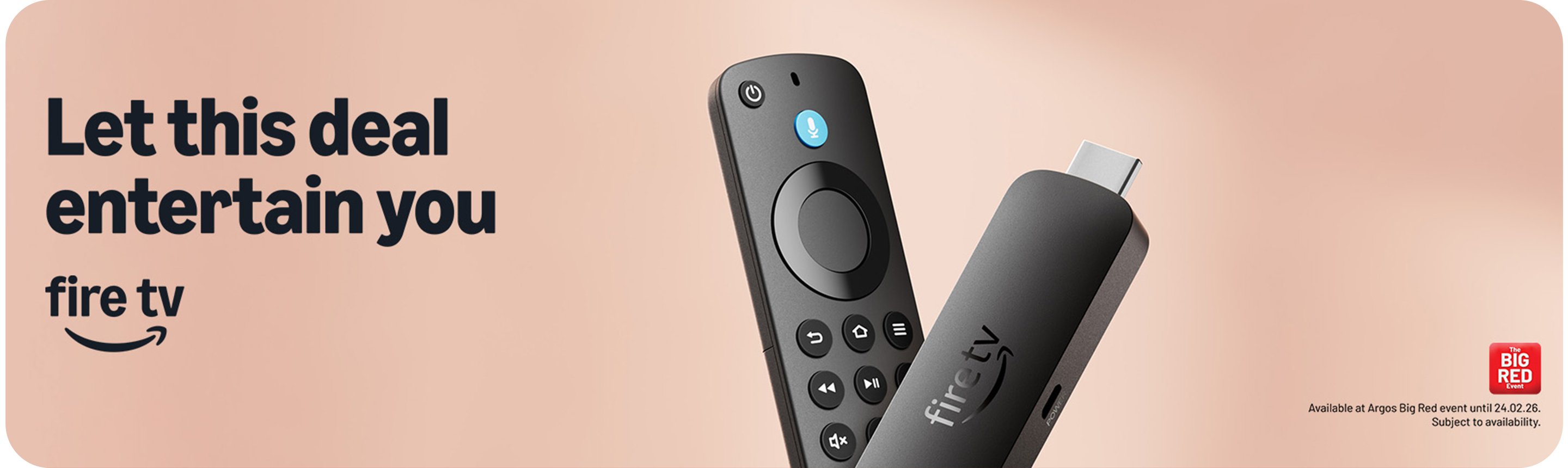 The Big Red. Amazon. Fire TV. Let this deal entertain you.