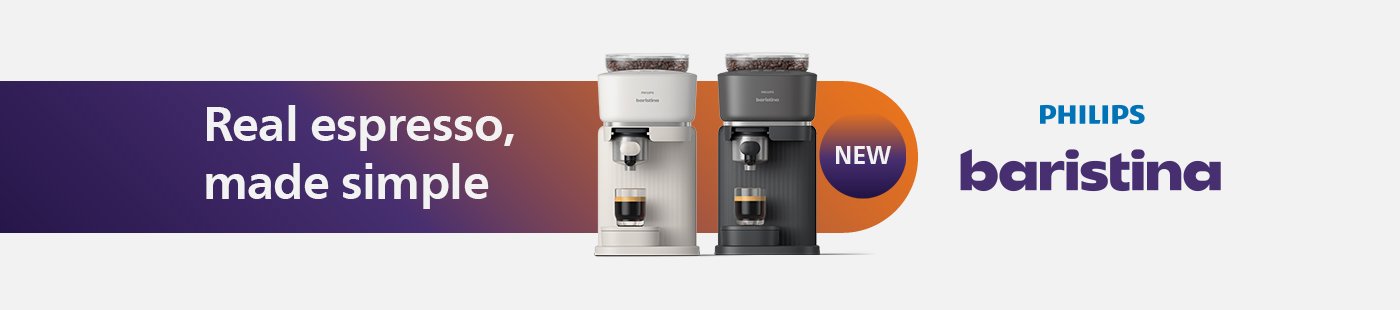 Philips baristina. Real espresso, made simple.