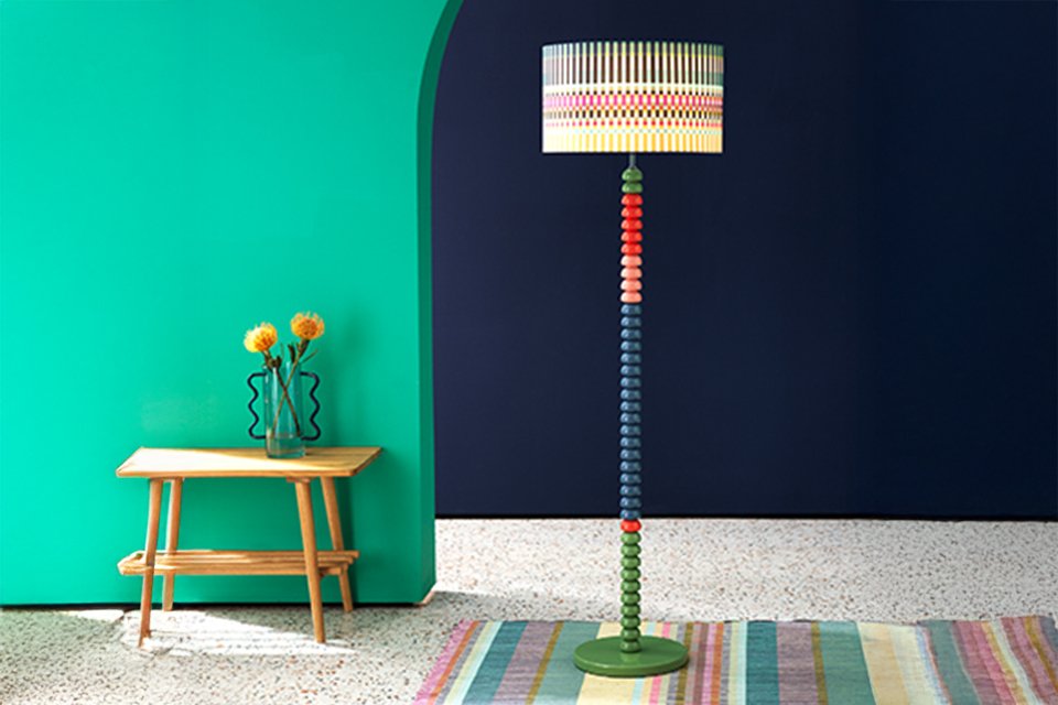 Margo Selby Buster Bobbin Floor Lamp.