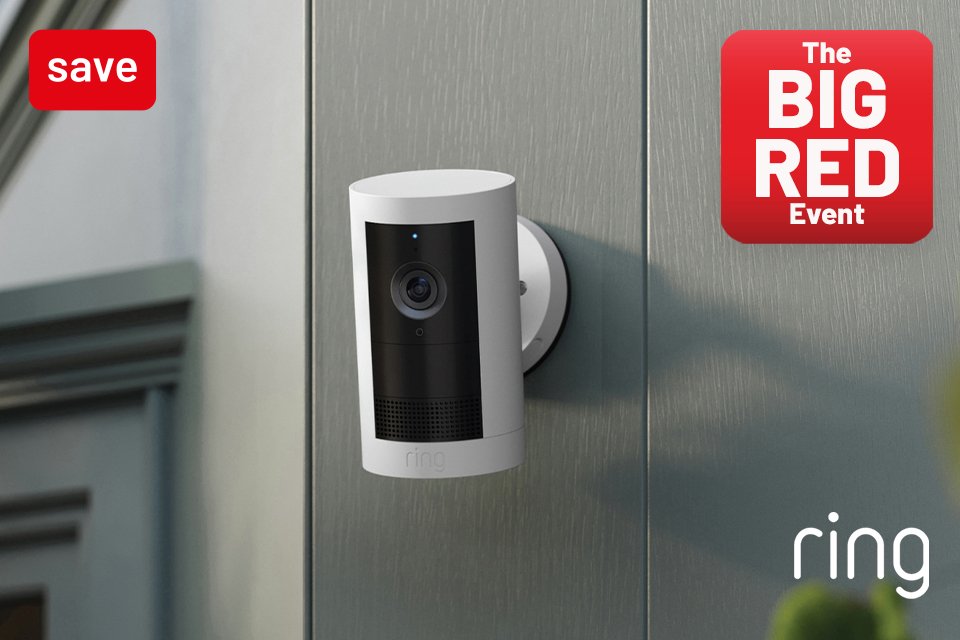 The Big Red Event. Save 20% on selected Ring devices this Big Red using code RED20 at checkout.
