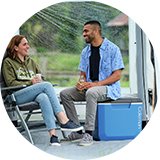 Picnic blankets and rugs.