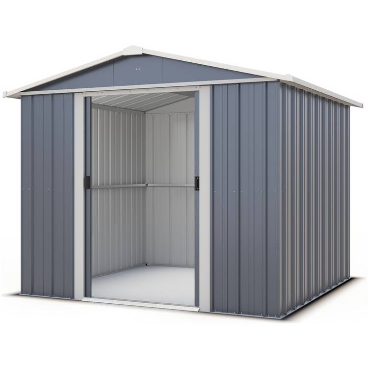YardMaster Castleton Metal Apex Garden Shed - 8 x 7ft 0