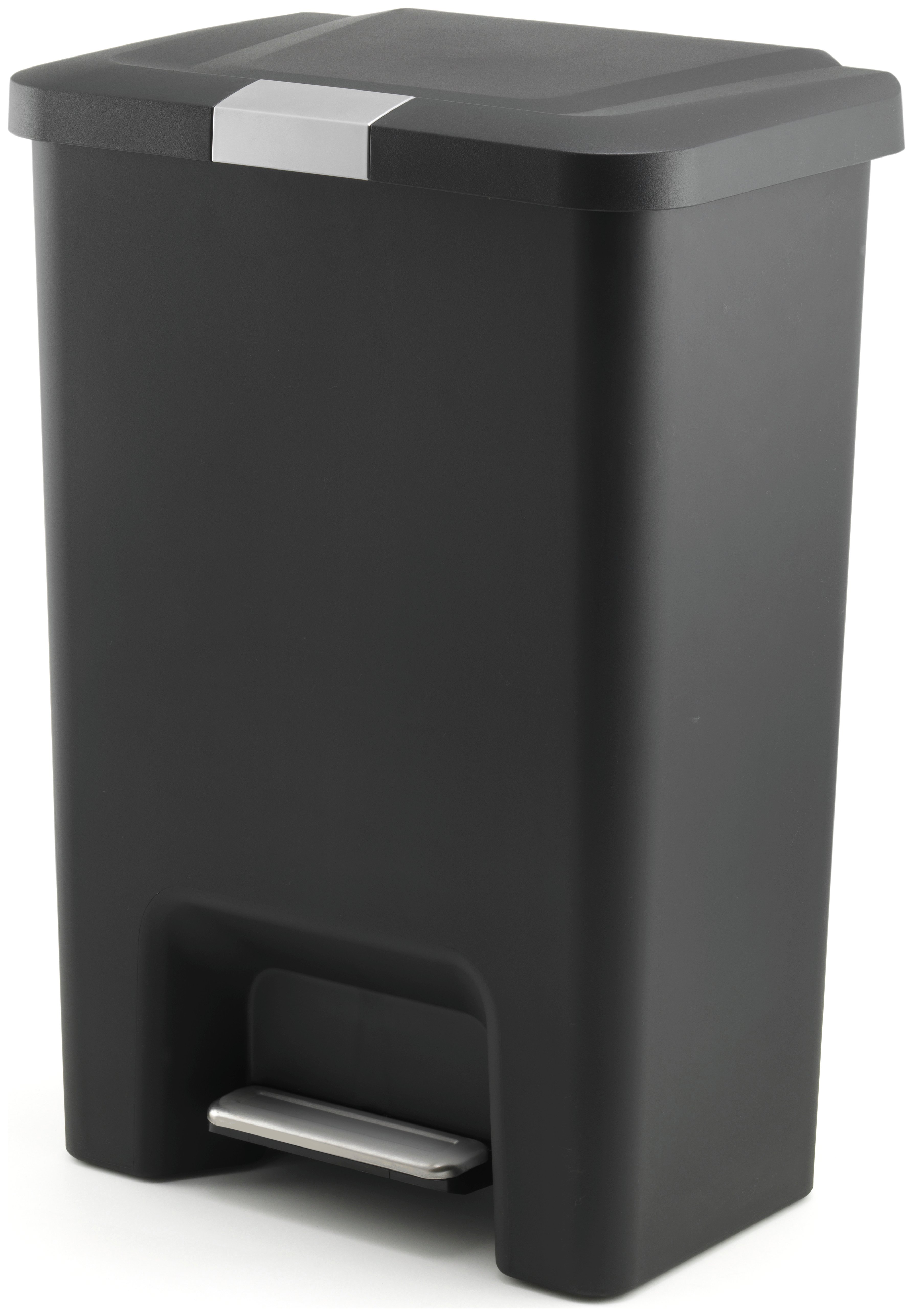 Addis 50 Litre Retro Cushion Close Pedal Bin - Black