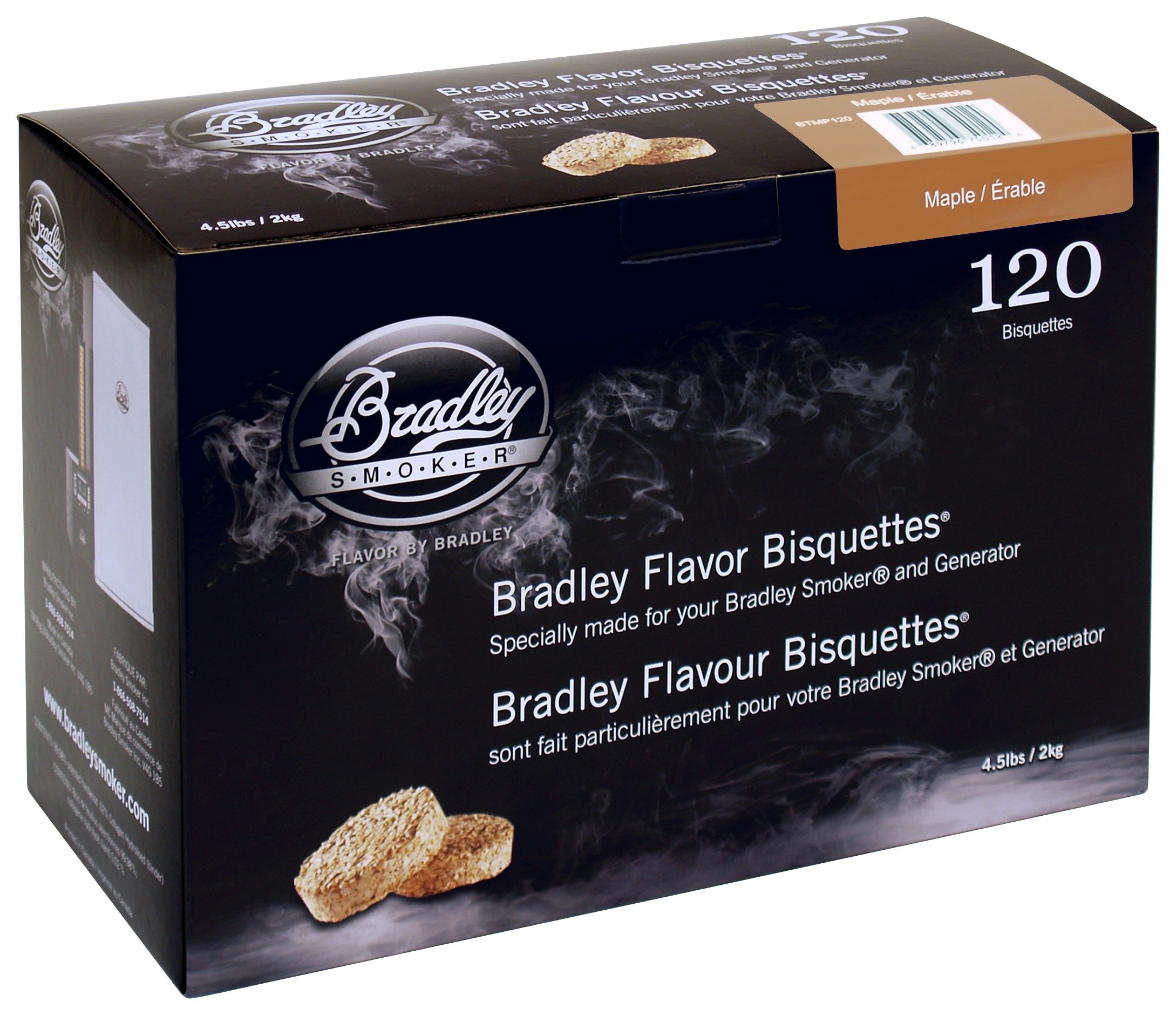 Bradley Smoker Maple Bisquettes - 120 Pack