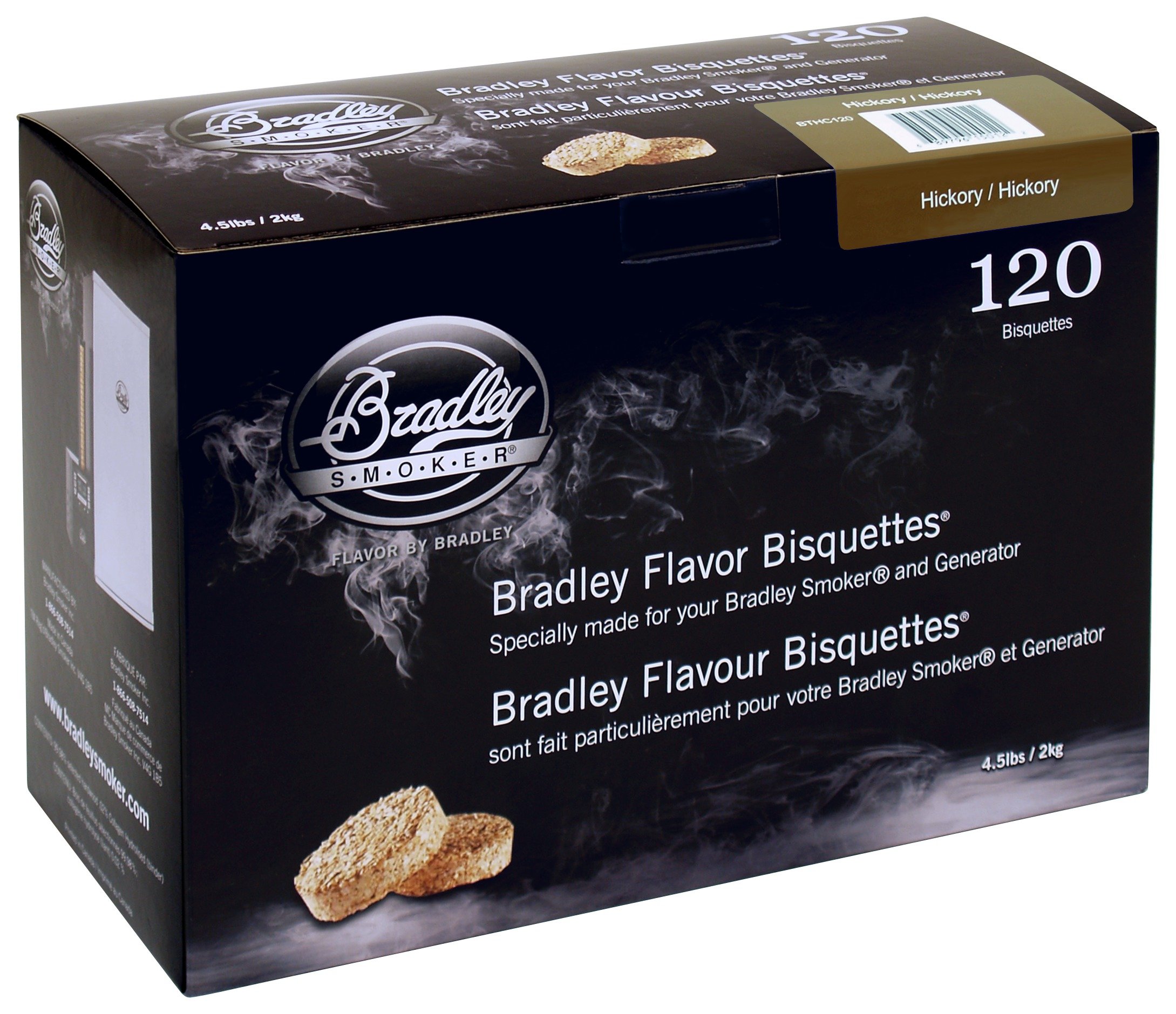 Bradley Smoker Hickory Bisquettes - 120 Pack