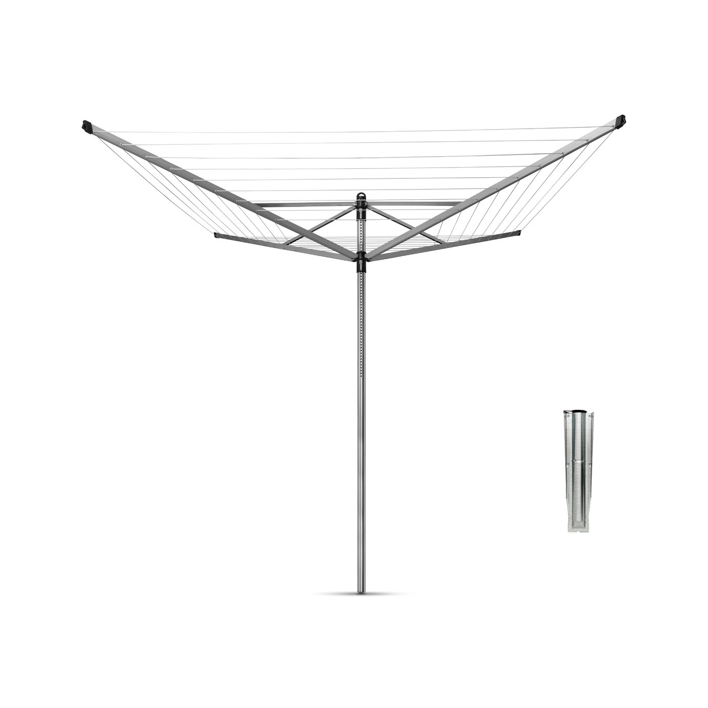 Brabantia 60m Lift-O-Matic Washing Line with Ground Spike