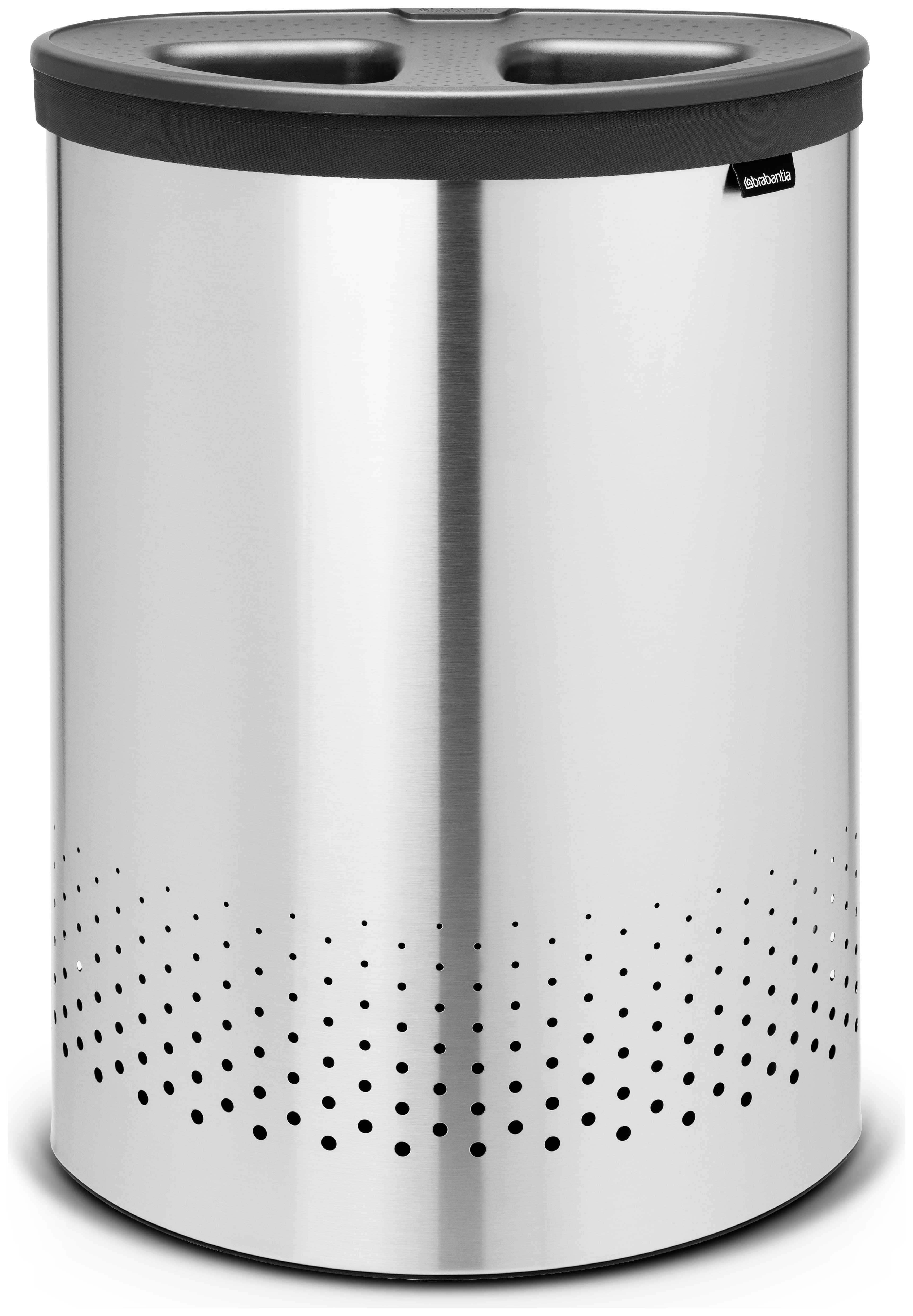 Brabantia 55 Litre Laundry Bin Selector - Matt Steel.