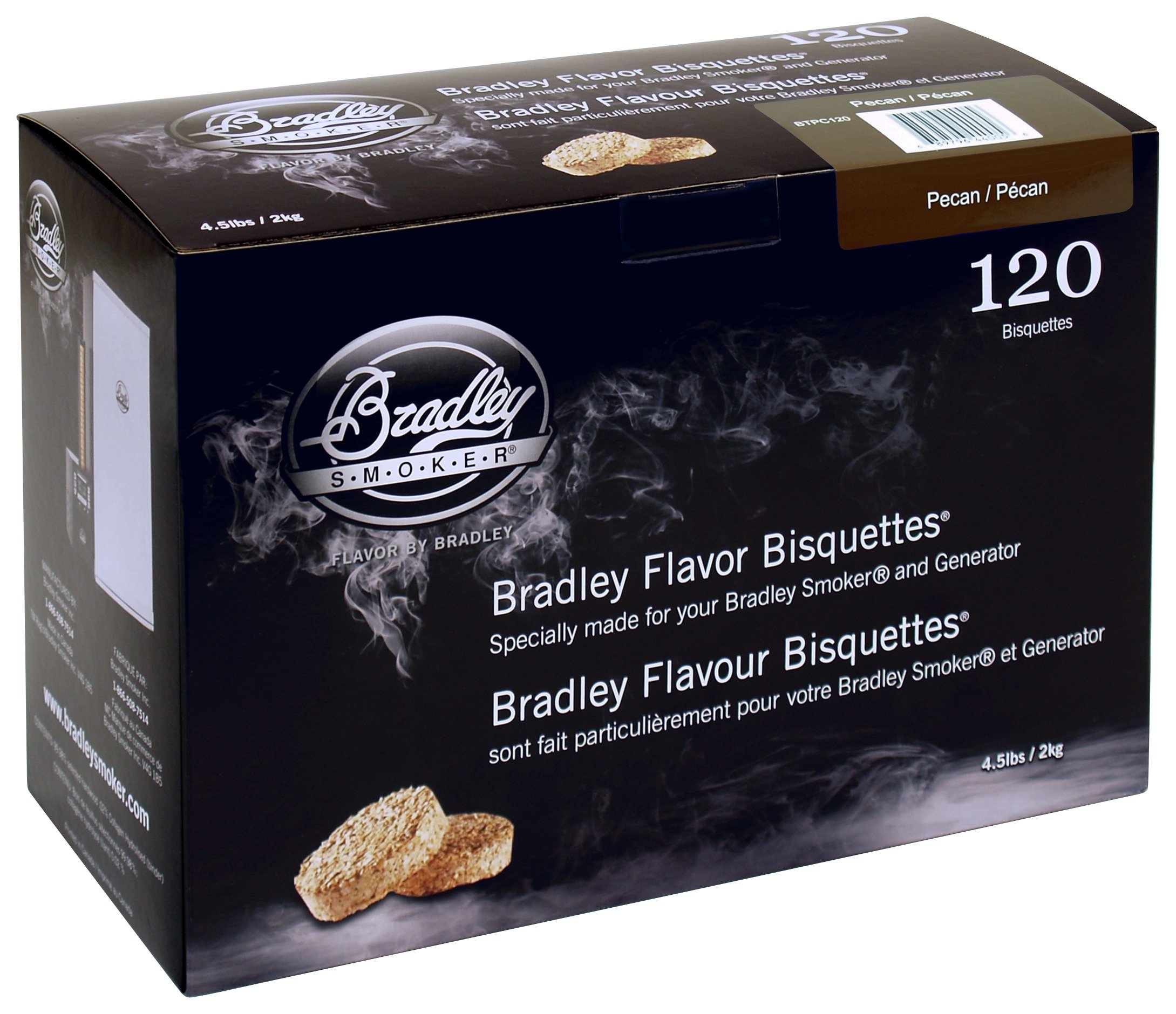 Bradley Smoker Pecan Bisquettes - 120 Pack