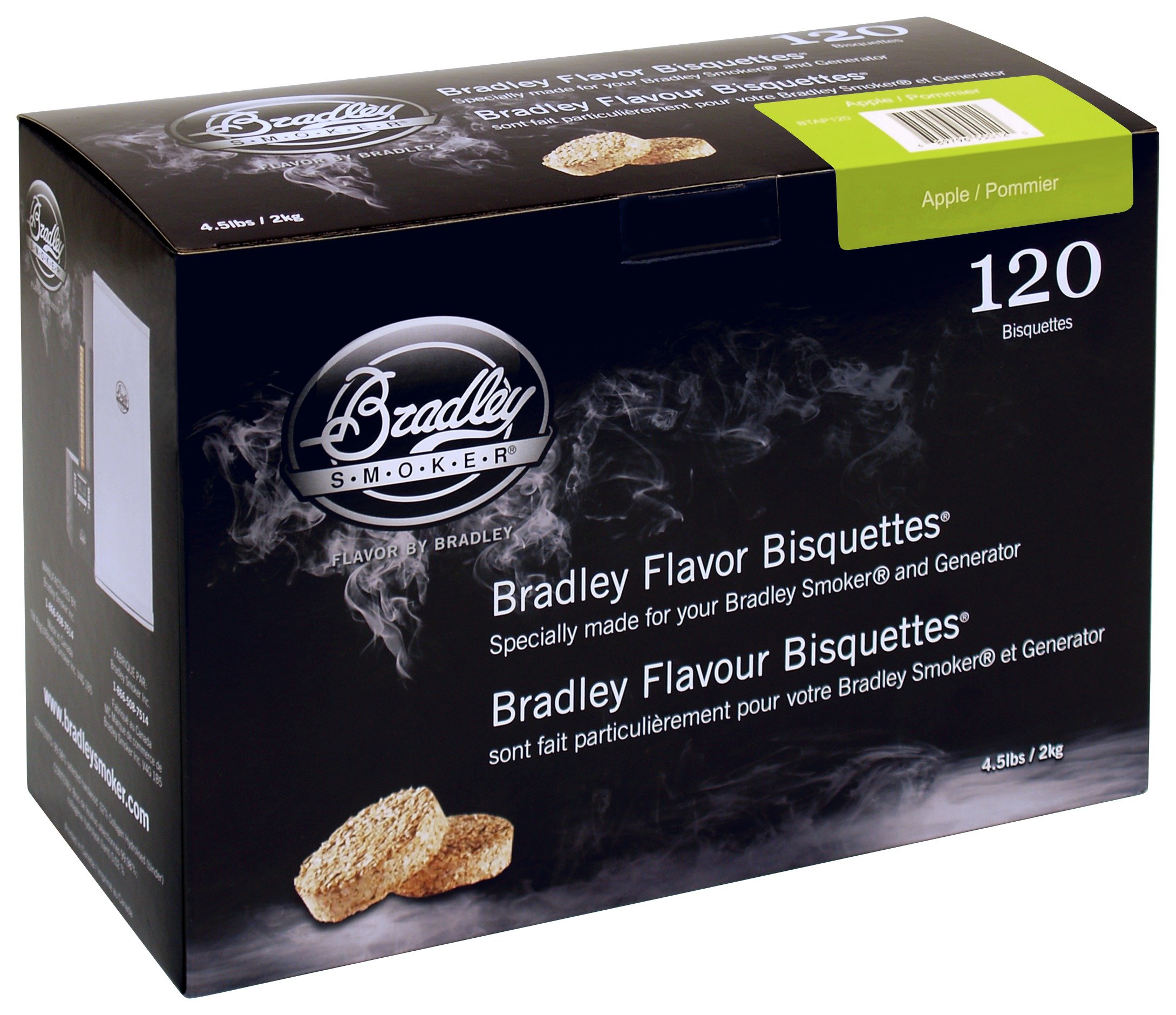 Bradley Smoker Apple Bisquettes - 120 Pack