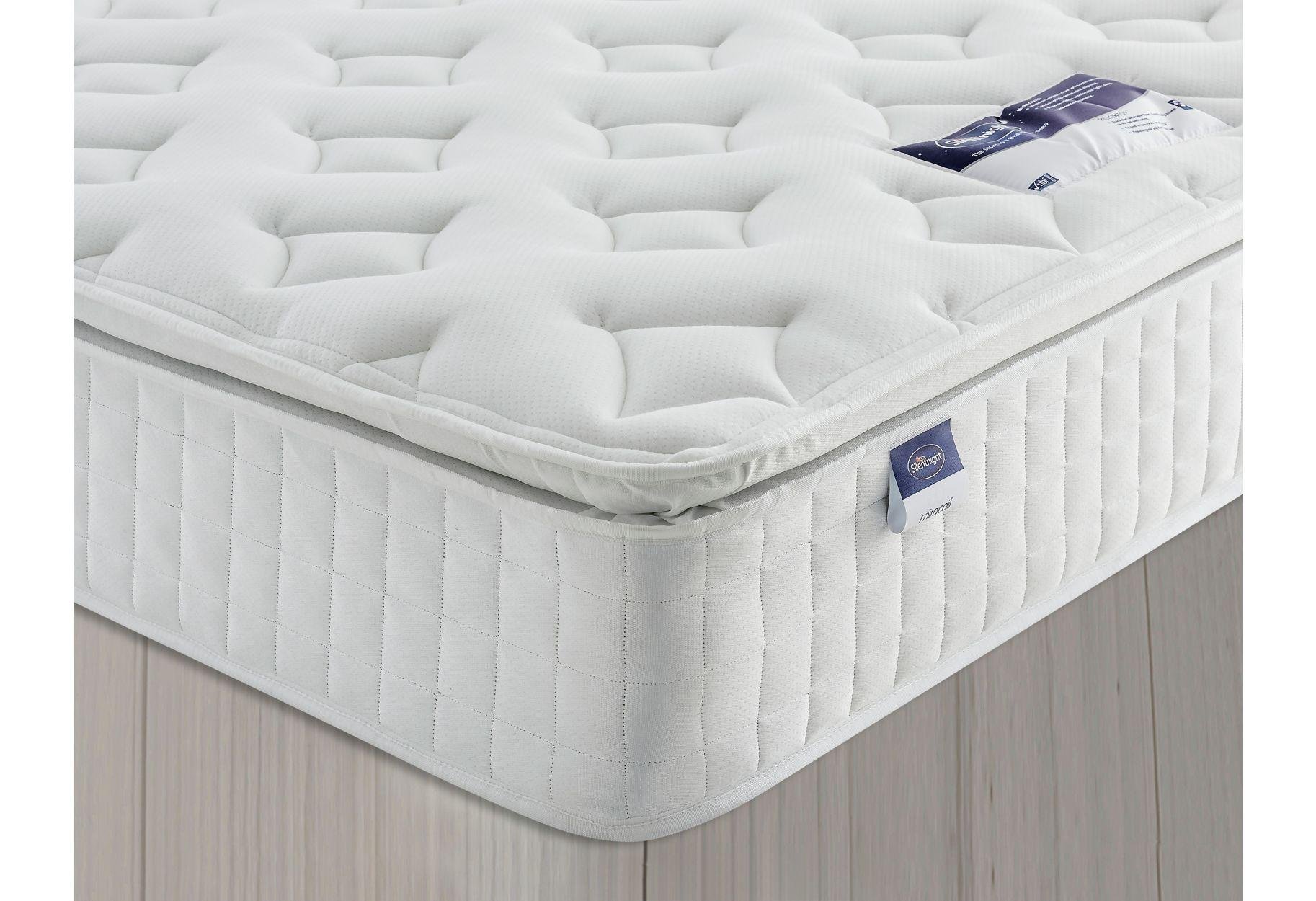 silentnight stanfield sprung pillowtop king size mattress
