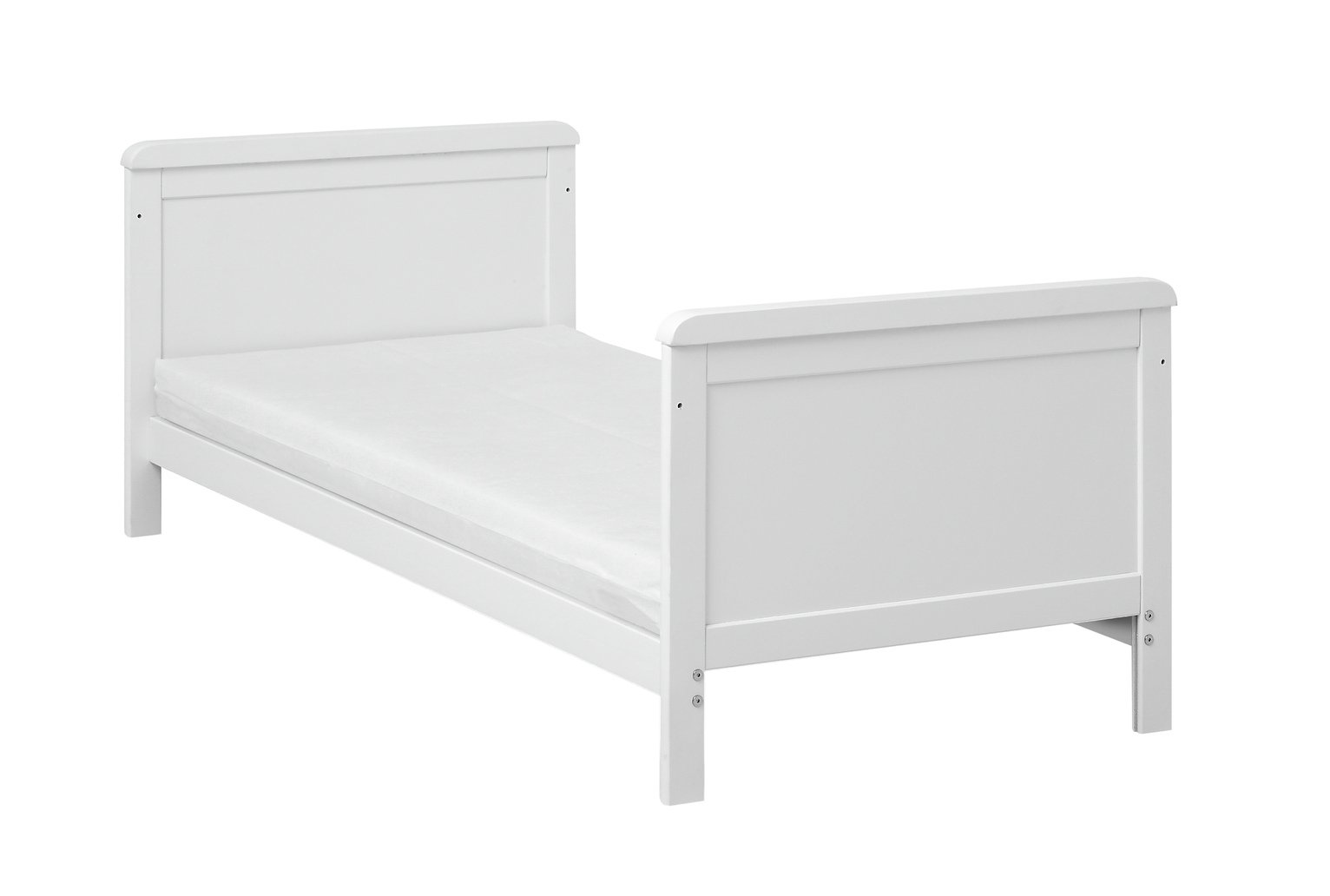 baby elegance alex cot bed with mattress white