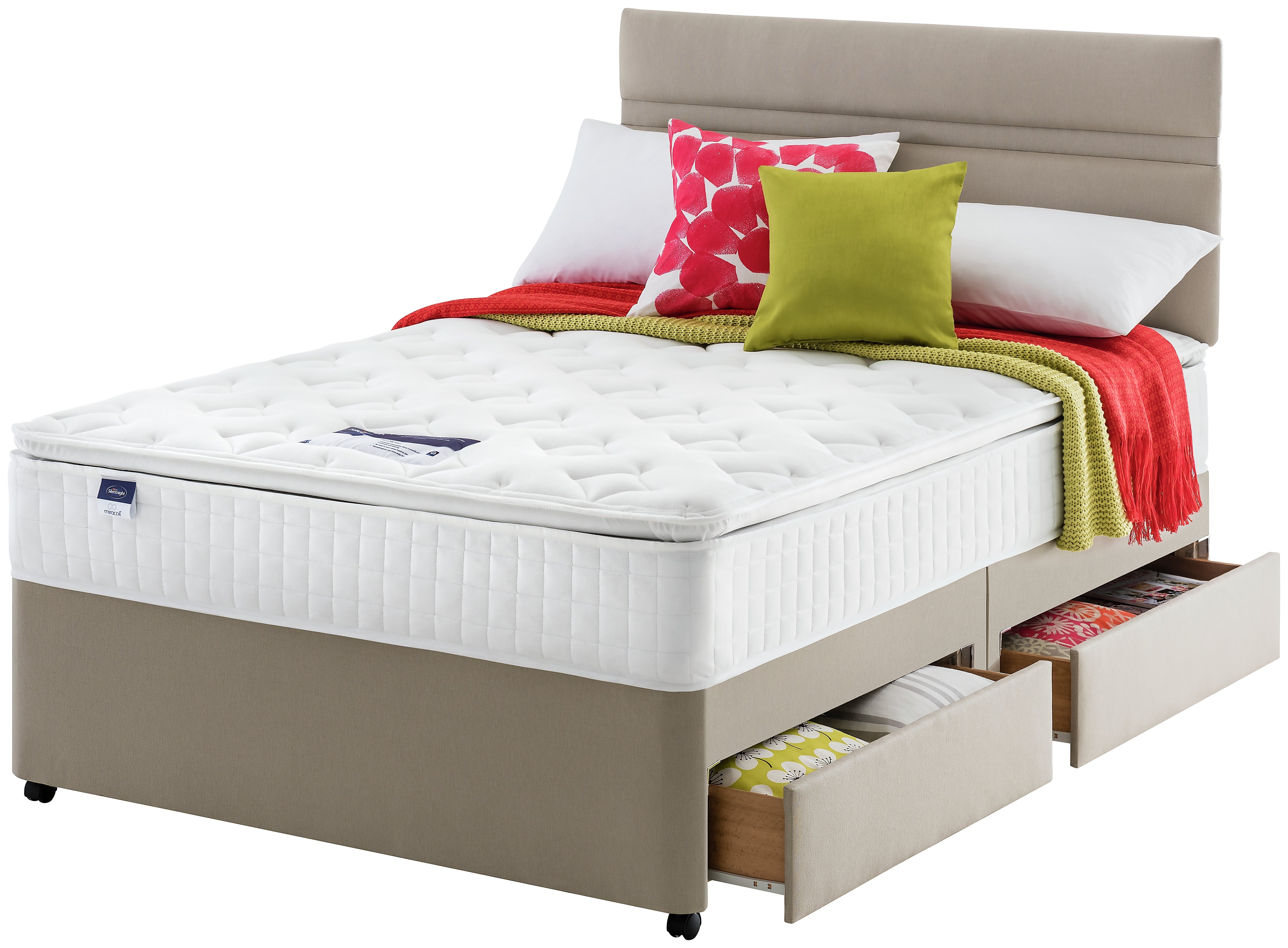 Silentnight Stanfield Pillowtop - Double 4 Drawer