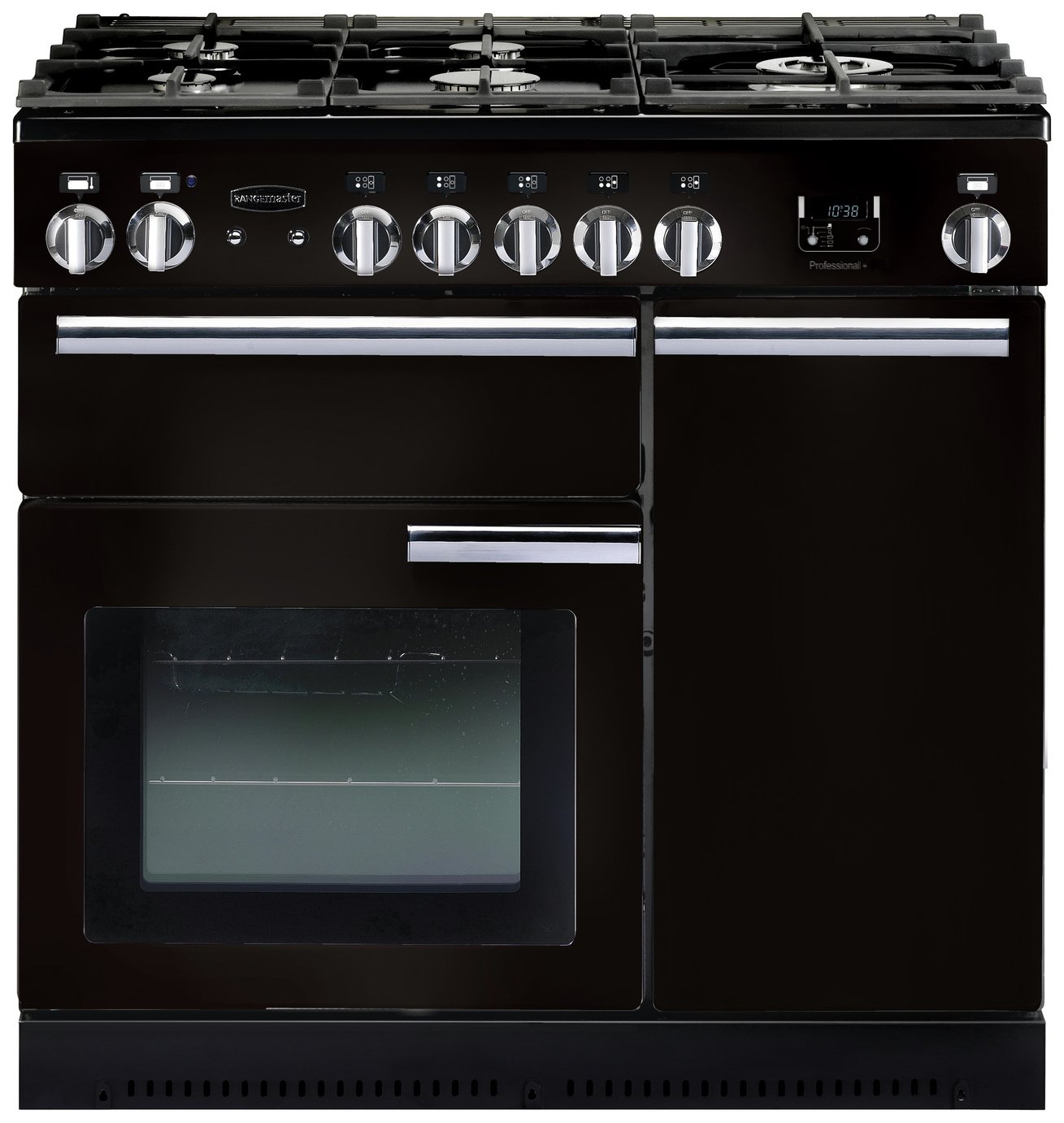 Rangemaster Professional 90cm Gas Range Cooker - Black