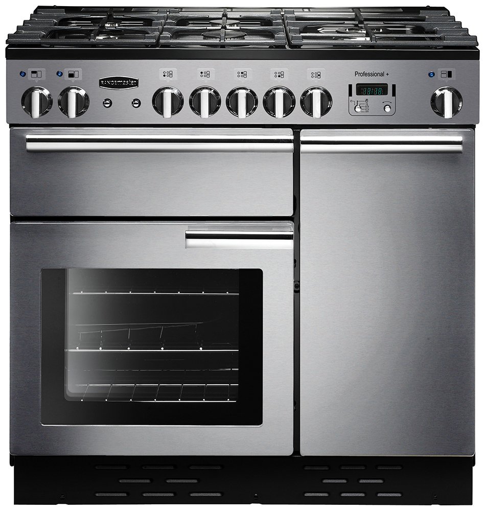 Rangemaster Professional 90cm Gas Range Cooker - S/Steel