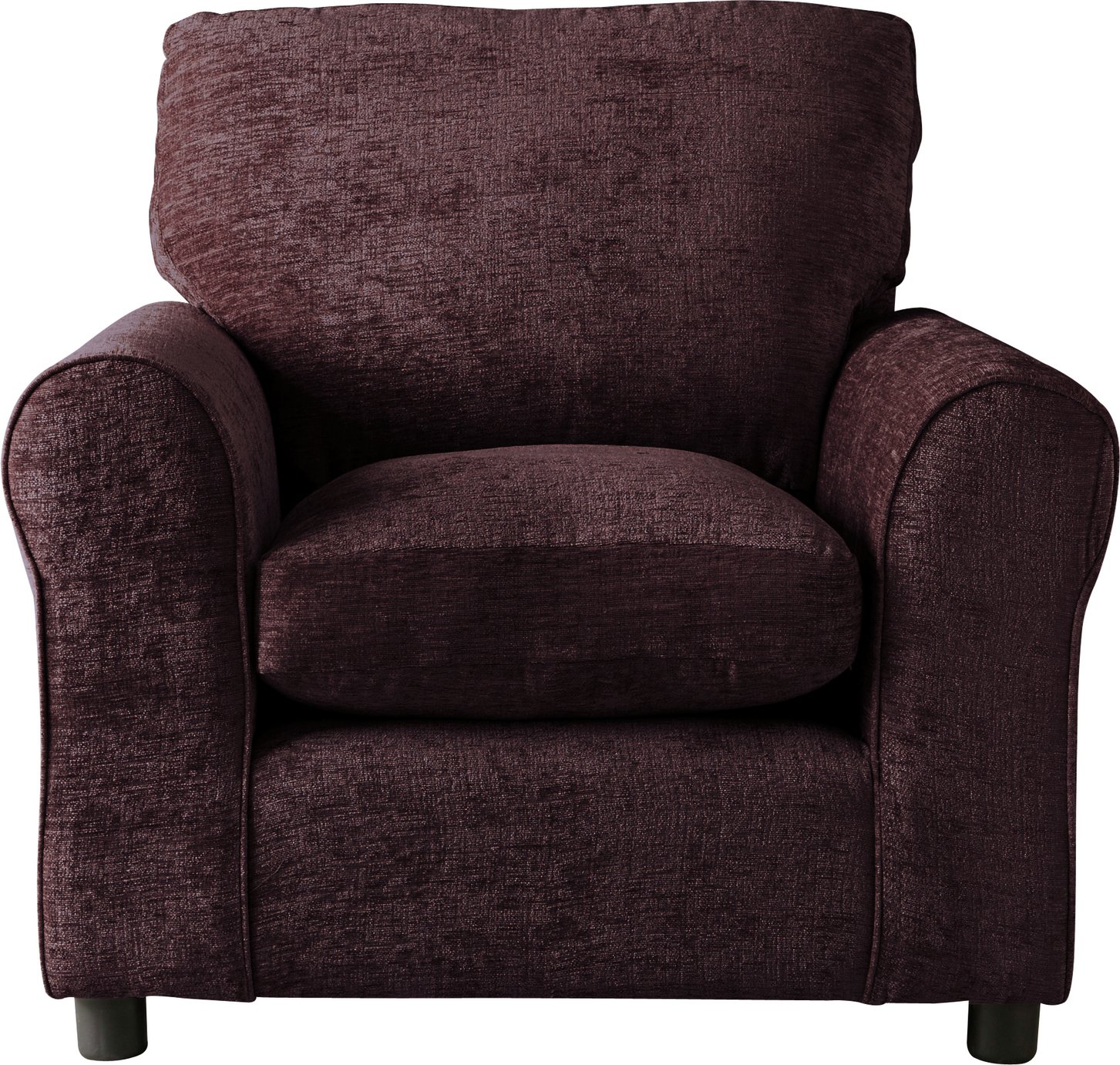 Argos Home Tabitha Fabric Armchair - Chocolate (5192360) | Argos Price