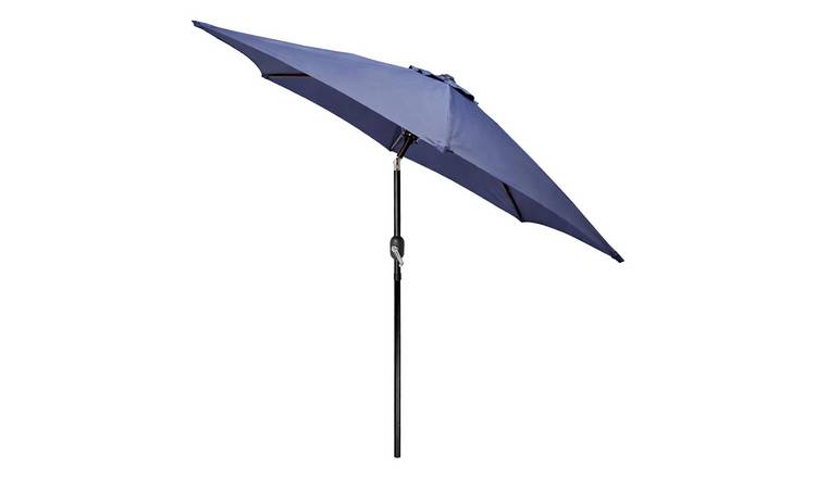 Harbour Housewares Tilting Garden Parasol - Navy