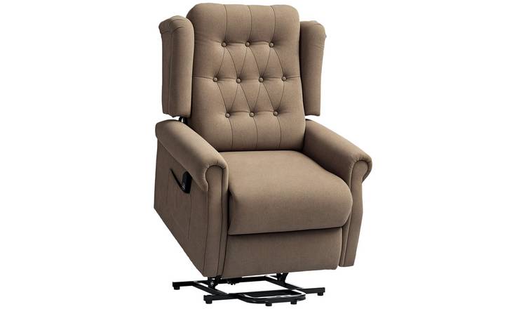 HOMCOM Power Lift Recliner Chair with Remote Control and USB Ports - Dark Brown