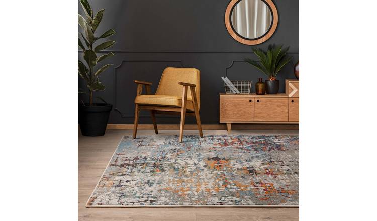 Mega Flooring Multi Modern Abstract Rug - 80 x 150cm