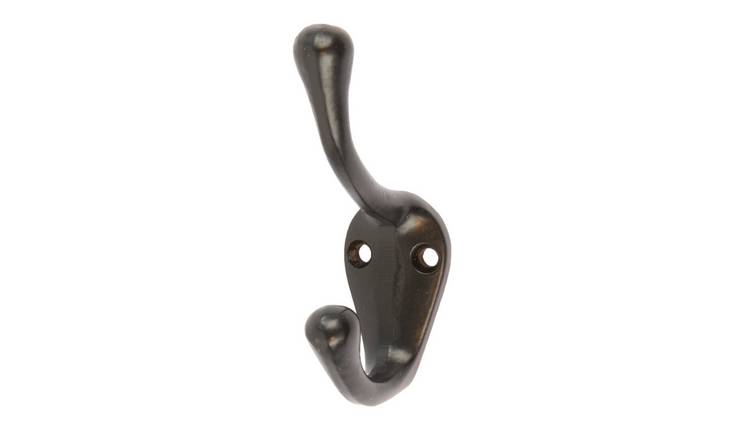 Hammer & Tongs Narrow Hat & Coat Hook - Black