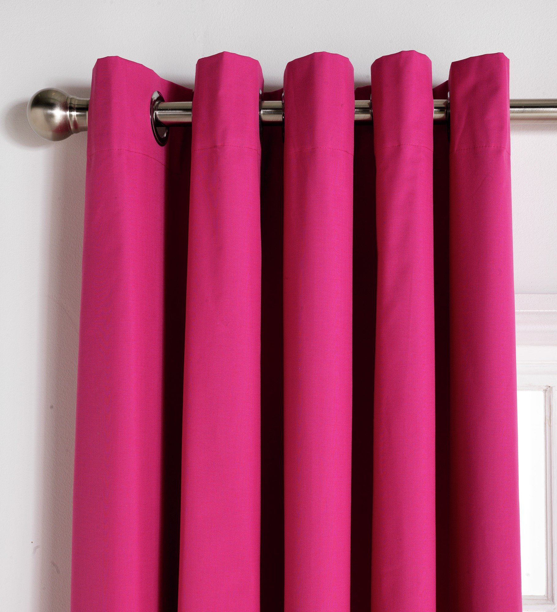 ColourMatch Blackout Thermal Curtains - 168x183cm - Fuchsia