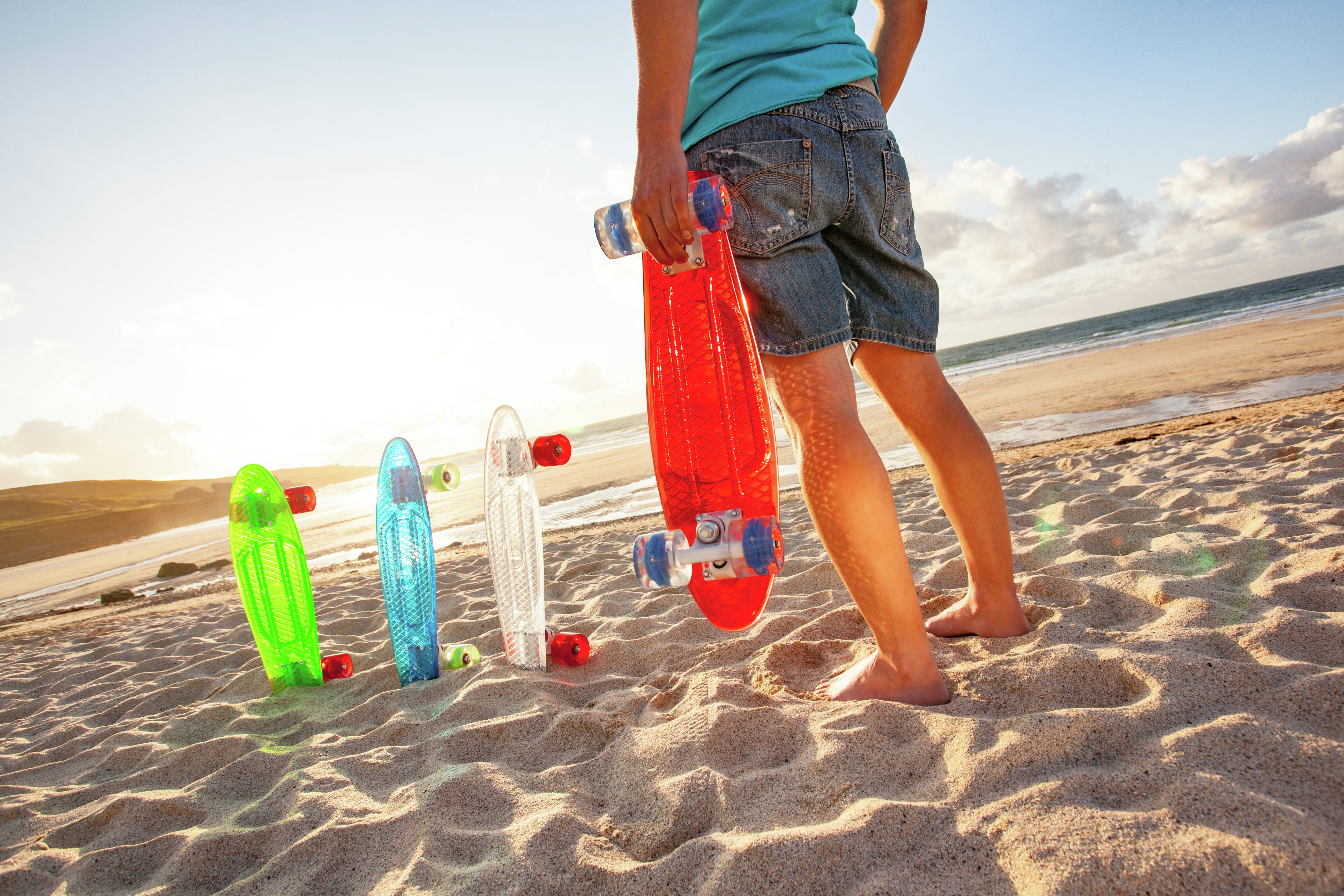 Mello LED 22 Inch Cruiser Skateboard - Watermelon.