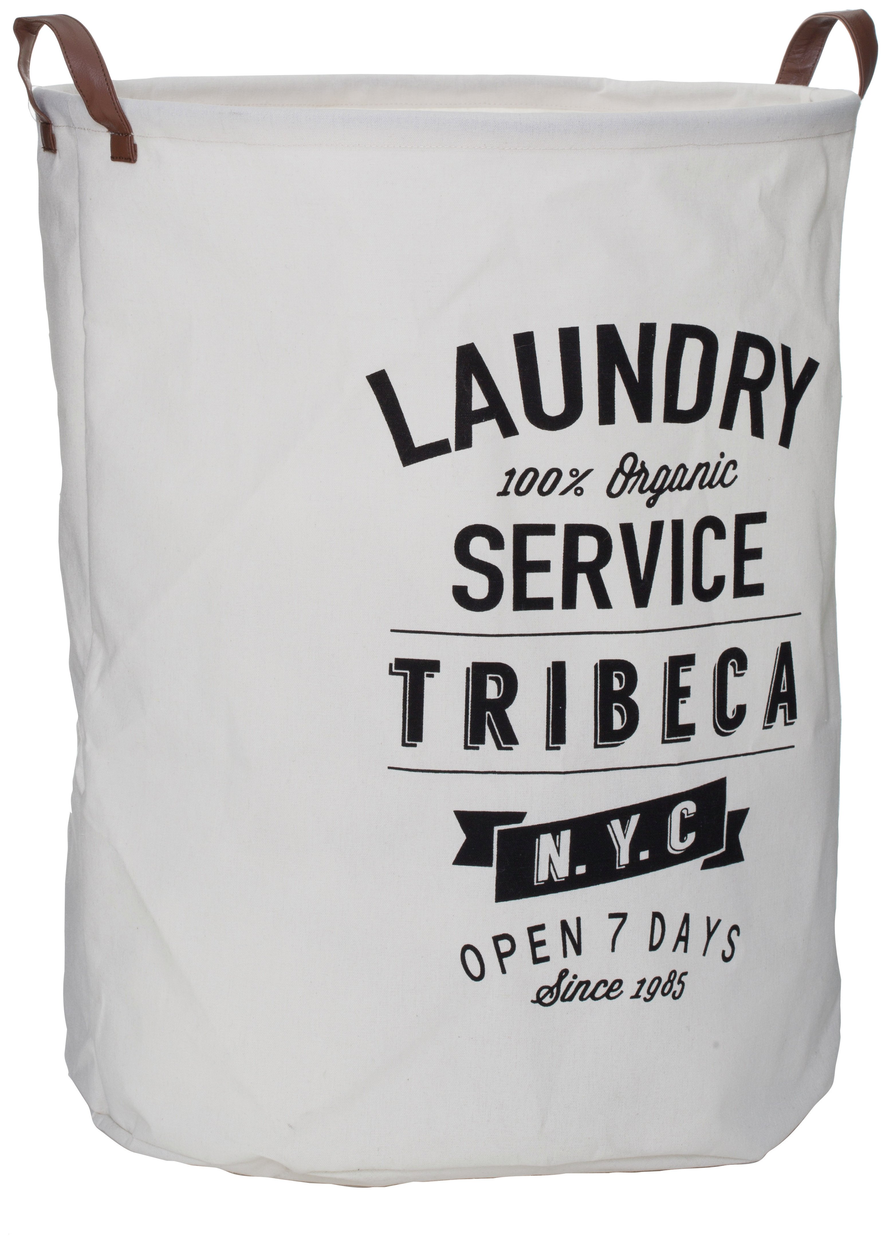 Premier Housewares Tribeca Laundry Bag - White.