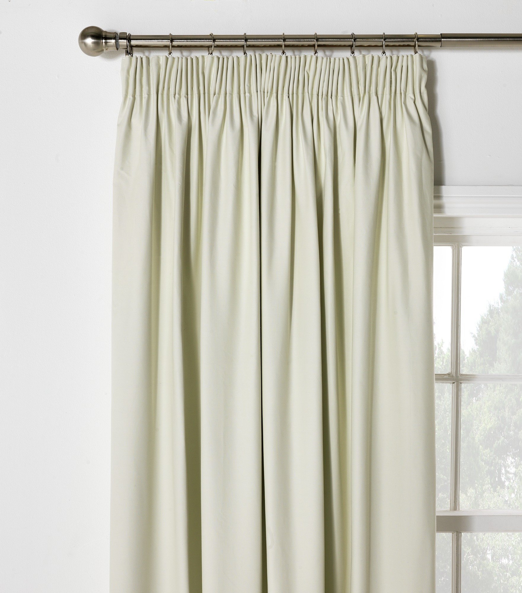 ColourMatch Blackout Curtains -117x137cm - Cotton Cream