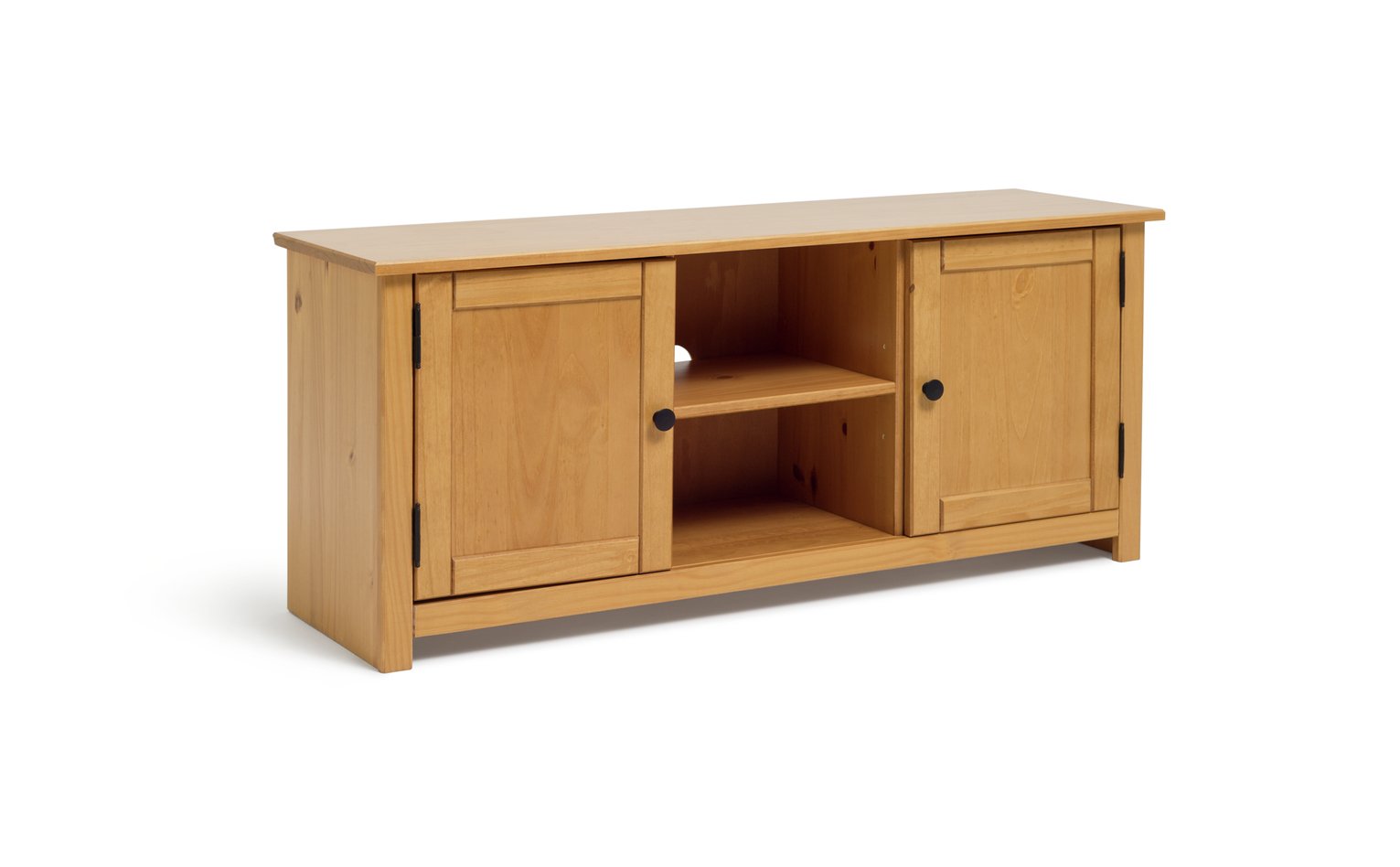 Argos Home Porto Solid Wood TV Unit - Pine