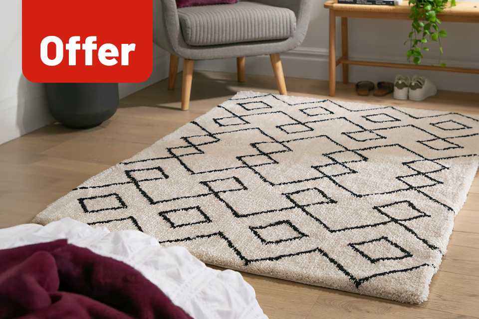 Save up to 50% on selected Home Furnishings. Includes rugs, cushions, throws and more.