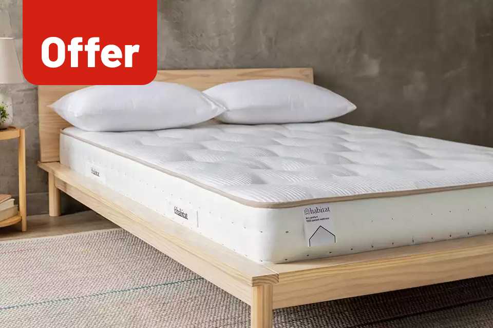 Save 10% on Habitat mattresses.