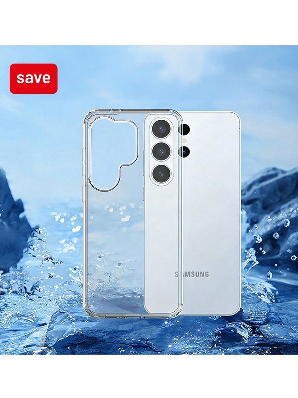 Save up to 50% off selected cases when purchased with a Galaxy S26 series device.