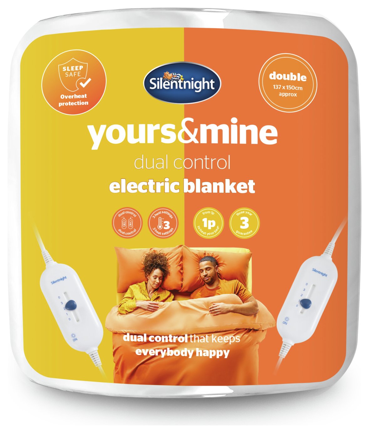 Silentnight Yours & Mine Electric Underblanket - Double