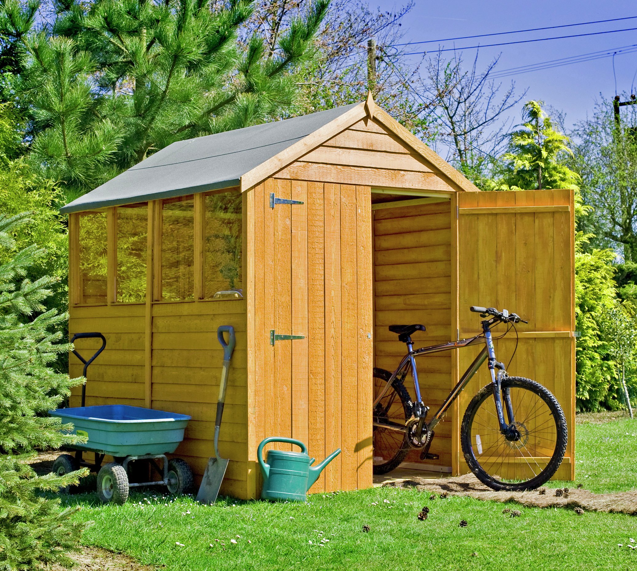 Homewood Wooden 7 x 5ft Overlap Double Door Shed review