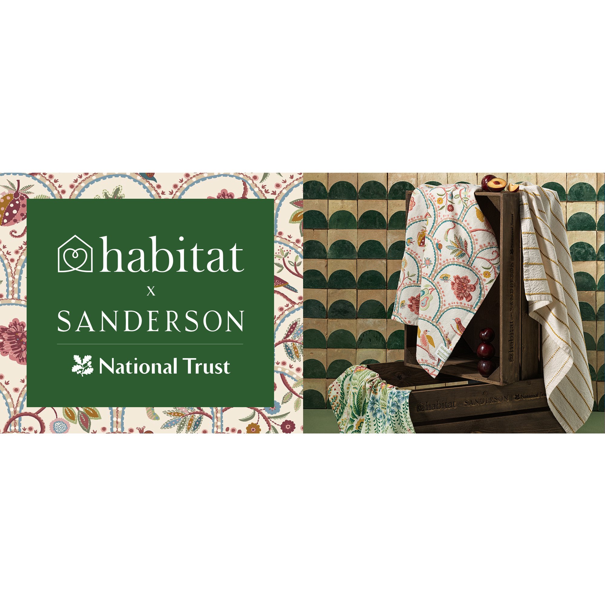 Habitat x Sanderson & National Trust.