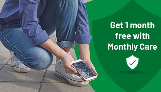 Get 1 month free with monthly care.