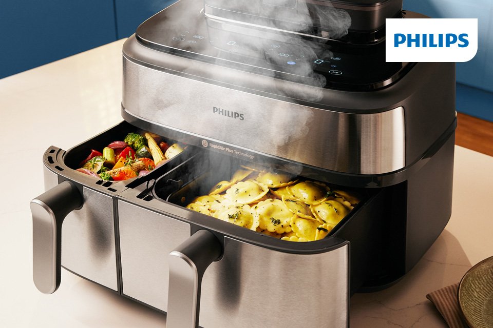 Join the taste revolution. Philips airfryer with steam.