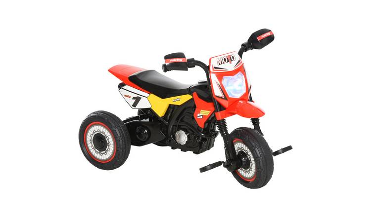 Homcom Toddler Pedal Tricycle Ride‑On with Learning Music & Lights - Red