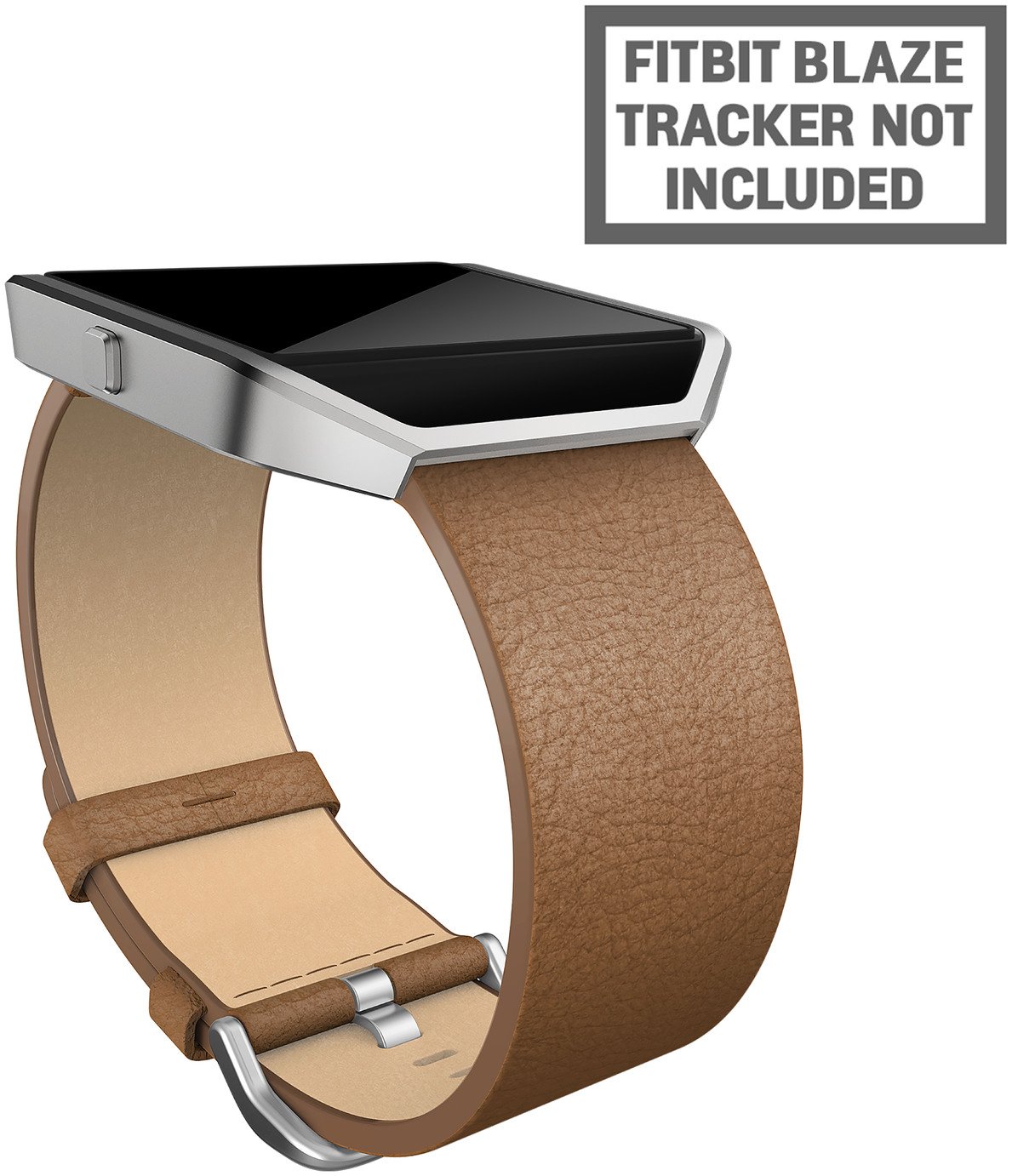 Fitbit Blaze Camel Leather Accessory Wristband - Small