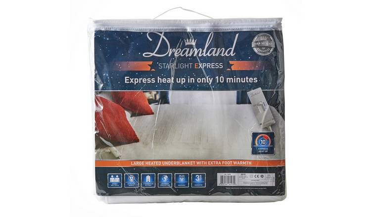 dreamland starlight heated mattress cover