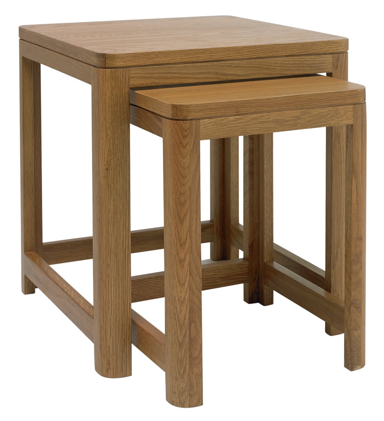 Argos Home Weymouth Nest of Oak Veneer  2 Tables